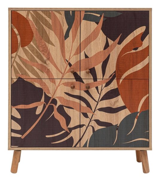 Skrinka v dekore duba v prírodnej farbe 95x111 cm Multilux – Kalune Design