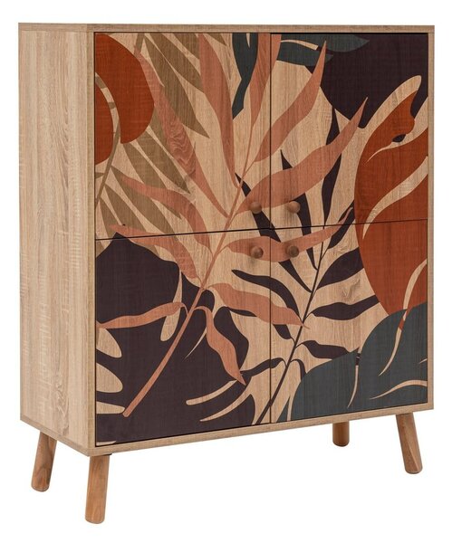 Skrinka v dekore duba v prírodnej farbe 95x111 cm Multilux – Kalune Design