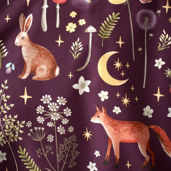 Fialové obliečky na jednolôžko 135x200 cm Enchanted Twilight – Catherine Lansfield