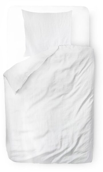 Biele mušelínové obliečky na jednolôžko 140x200 cm Plain Muslin – Butter Kings