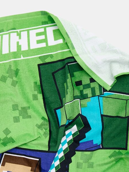 Sinsay - Detská bavlnená osuška Minecraft - zelená
