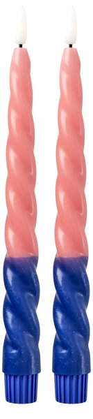 LED sviečka Twisted Coral – set 2 ks