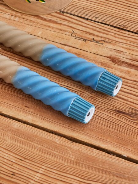 LED sviečka Twisted Sand – set 2 ks