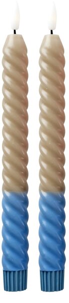LED sviečka Twisted Sand – set 2 ks