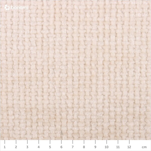 Krémovobiela čalúnená dvojlôžková posteľ s úložným priestorom s roštom 160x200 cm Bellis – Micadoni Home