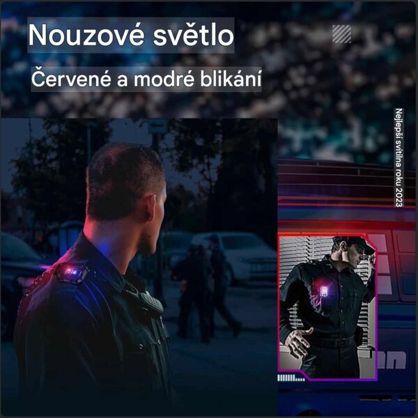 Bezdoteku Mini Maják modrá červená multifunkčné LED svetlo do vrecka