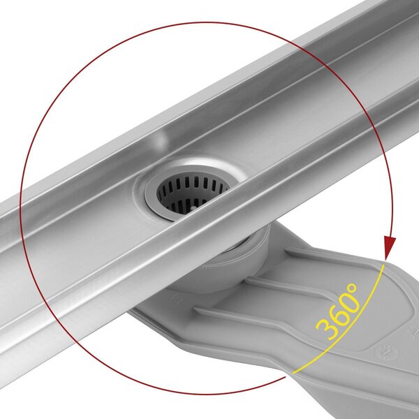 Odtokový žľab REA Neox Superflow BRUSH NICKEL 70