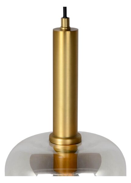 Lucide 45494/01/65 závesné stropné svietidlo Joanet 1x40W | E27 - dymovo šedá, sklo