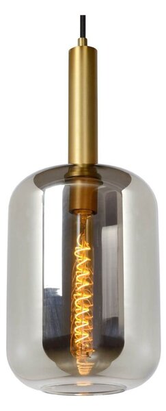 Lucide 45494/01/65 závesné stropné svietidlo Joanet 1x40W | E27 - dymovo šedá, sklo