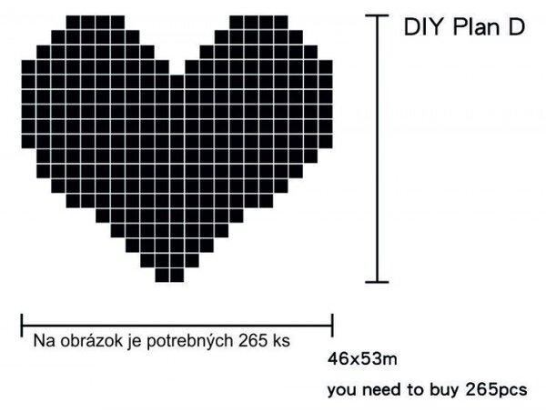 Zrkadlová samolepka na stenu Fantázia 3059 FA-501 FA501