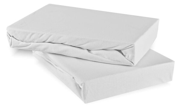 Plachta posteľná biela jersey EMI, Detská plachta 70x140