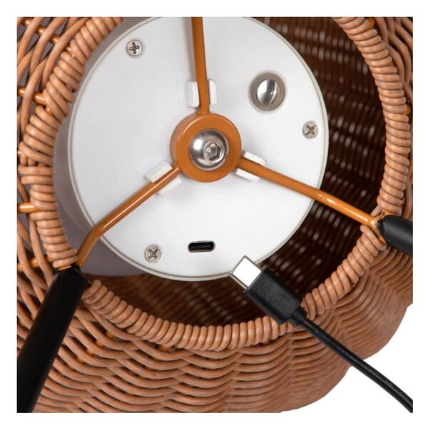 Lucide L038435072 LED vonkajšie stolné svietidlo COLIN | 3W integrovaný LED zdroj | 180lm | 3000K