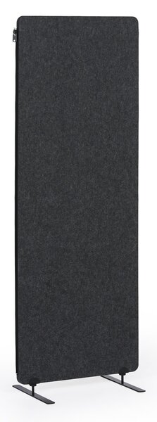 Akustický paraván, deliaca stena 160 x 60 cm, 3 ks v balení, 100% polyester, spojiteľná na zips, grafit