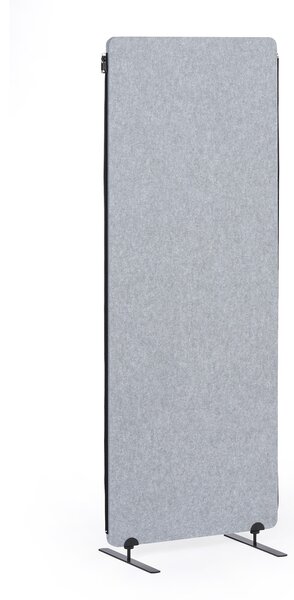 Akustický paraván, deliaca stena 160 x 60 cm, 3 ks v balení, 100% polyester, spojiteľná na zips, sivá