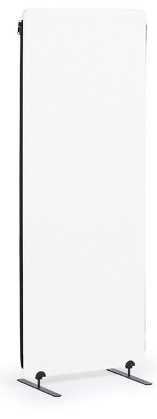Akustický paraván, deliaca stena 160 x 60 cm, 3 ks v balení, 100% polyester, spojiteľná na zips, biela