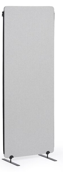 Akustický paraván, deliaca stena 160 x 60 cm, 3 ks v balení, textilný povrch, spojiteľná na zips, sivá