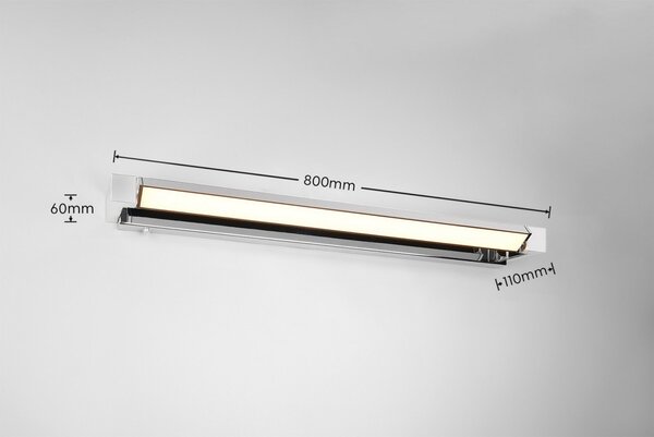 Trio T284779106 LED nástenné svietidlo nad zrkadlo FABRIZIO | 16W integrovaný LED zdroj | 1700lm | 2300+3000+4000K