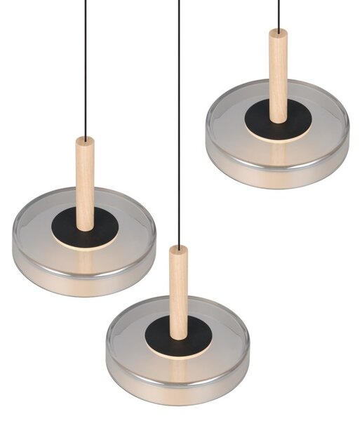 Trio T354930332 LED závesné stropné svietidlo CELESTE | 3x7,5W integrovaný LED zdroj | 3x750lm | 3000K