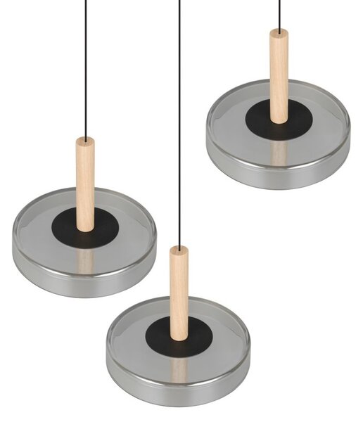 Trio T354930332 LED závesné stropné svietidlo CELESTE | 3x7,5W integrovaný LED zdroj | 3x750lm | 3000K