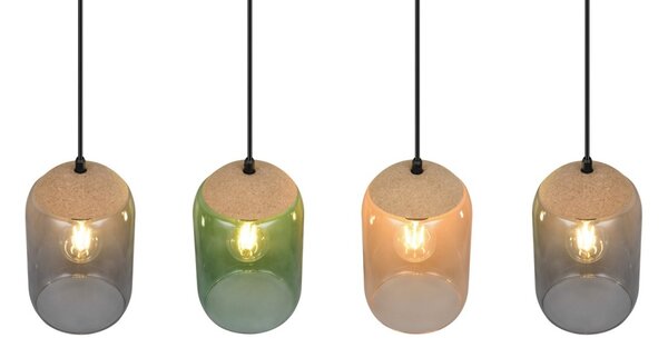 Trio T364600417 závesné stropné svietidlo CORK E27