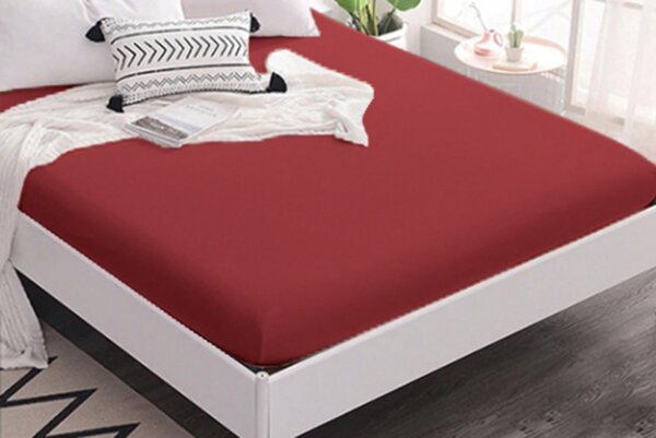 Jersey prestieradlo VÍNOVÉ 90x200 cm