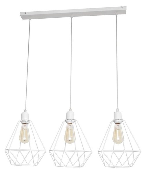 Luster KARO 3xE27/15W/230V biela