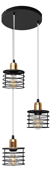 Luster na lanku EDISON 3xE27/15W/230V