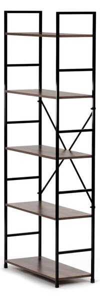 Autronic REGÁL - 5-policový, v dekore starého dreva - šírka 59 cm