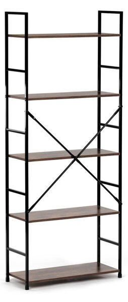 Autronic REGÁL - 5-policový, v dekore starého dreva - šírka 59 cm