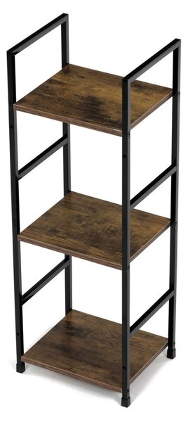 Autronic REGÁL - 3-policový, v dekore starého dreva - šírka 29 cm