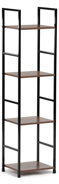 Autronic REGÁL - 4-policový, v dekore starého dreva - šírka 29 cm