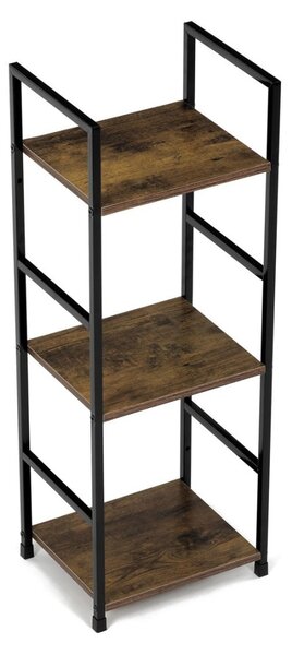 Autronic REGÁL - 3-policový, v dekore starého dreva - šírka 29 cm