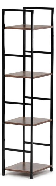Autronic REGÁL - 4-policový, v dekore starého dreva - šírka 29 cm