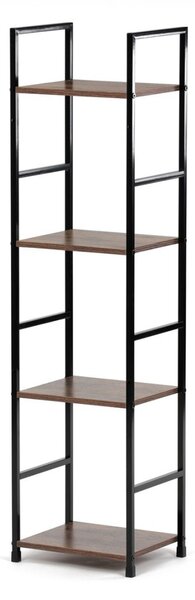 Autronic REGÁL - 4-policový, v dekore starého dreva - šírka 29 cm