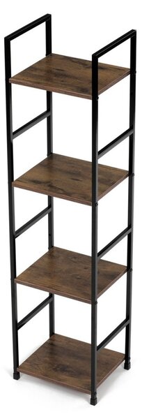 Autronic REGÁL - 4-policový, v dekore starého dreva - šírka 29 cm