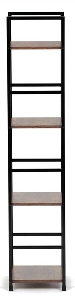 Autronic REGÁL - 4-policový, v dekore starého dreva - šírka 29 cm