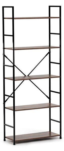 Autronic REGÁL - 5-policový, v dekore starého dreva - šírka 59 cm