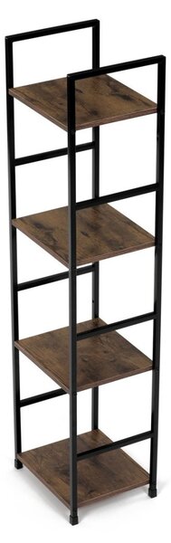 Autronic REGÁL - 4-policový, v dekore starého dreva - šírka 29 cm