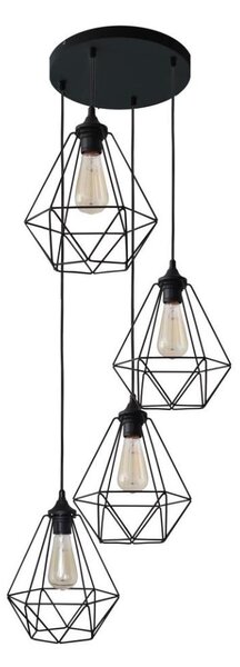 Luster na lanku KARO 4xE27/15W/230V
