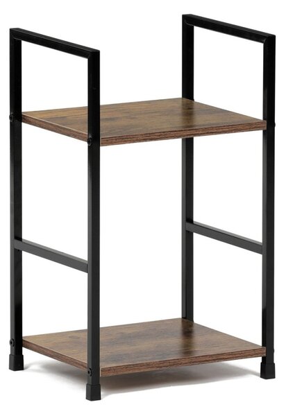 Autronic REGÁL - 2-policový, v dekore starého dreva - šírka 29 cm