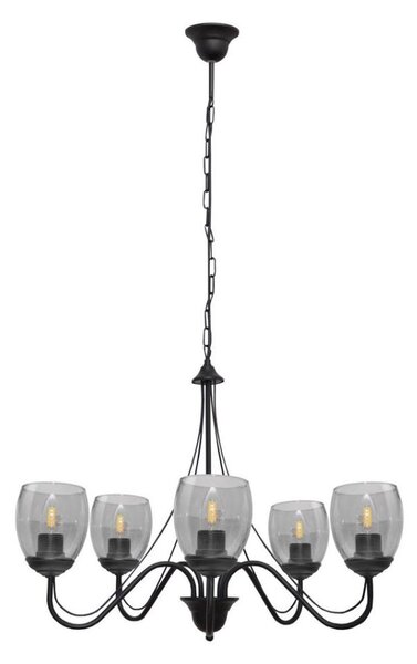 Luster na reťazi ALLENA 5xE27/15W/230V