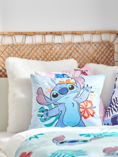 Sinsay - Obliečka na vankúš Lilo & Stitch - svetlomodrá