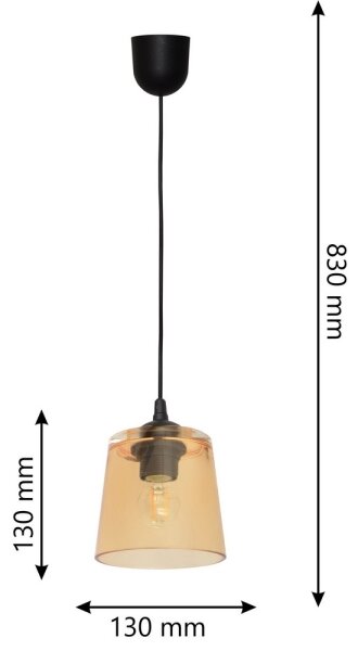 Luster na lanku LUCEA 1xE27/15W/230V