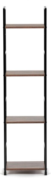 Autronic REGÁL - 4-policový, v dekore starého dreva - šírka 29 cm