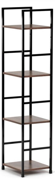 Autronic REGÁL - 4-policový, v dekore starého dreva - šírka 29 cm