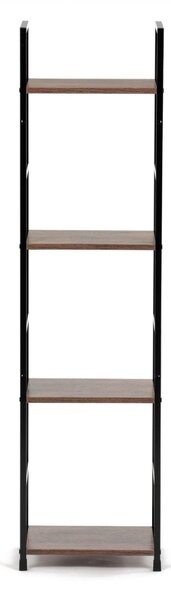 Autronic REGÁL - 4-policový, v dekore starého dreva - šírka 29 cm