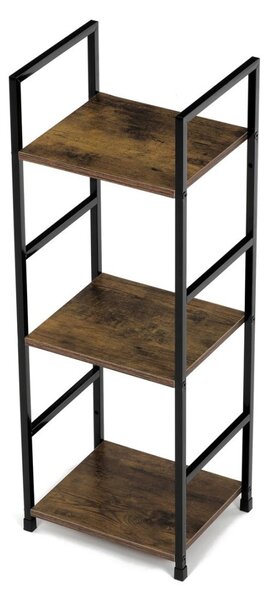 Autronic REGÁL - 3-policový, v dekore starého dreva - šírka 29 cm