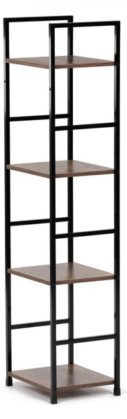 Autronic REGÁL - 4-policový, v dekore starého dreva - šírka 29 cm