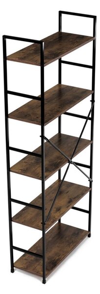 Autronic REGÁL - 5-policový, v dekore starého dreva - šírka 59 cm