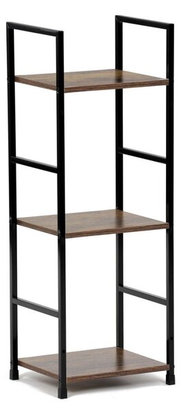 Autronic REGÁL - 3-policový, v dekore starého dreva - šírka 29 cm